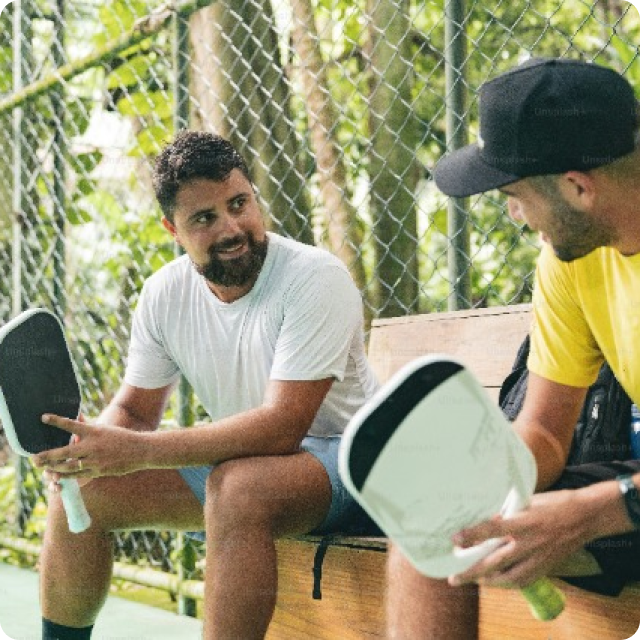 Players sitting on the bench